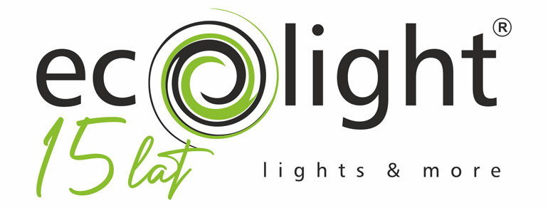 logo Eco Light na jubileusz 15-lecia firmy